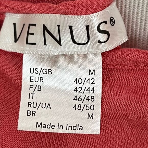 Venus Coral Beachy Rayon Tank Maxi Dress M - Picture 7 of 7